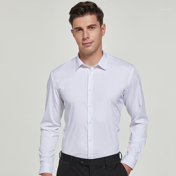 men's dress shirts white for mens bamboo fiber soft long sleeve social shirt male solid without chest pocket regular fit casual, White;black
men's dress shirts white for mens bamboo fiber soft long sleeve social shirt male solid without chest pocket regular fit casual, White;black