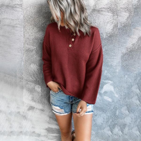 women's sweaters winter long sleeve sweater v neck button knit fall tunic pullover daily office female casual jumper, White;black
women's sweaters winter long sleeve sweater v neck button knit fall tunic pullover daily office female casual jumper, White;black