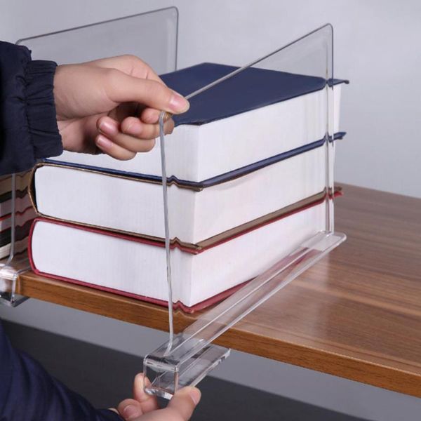 hooks & rails 2 pcs shelf dividers multifunctional durable acrylic bookcases transparent separators for wardrobe drop 2021
hooks & rails 2 pcs shelf dividers multifunctional durable acrylic bookcases transparent separators for wardrobe drop 2021
