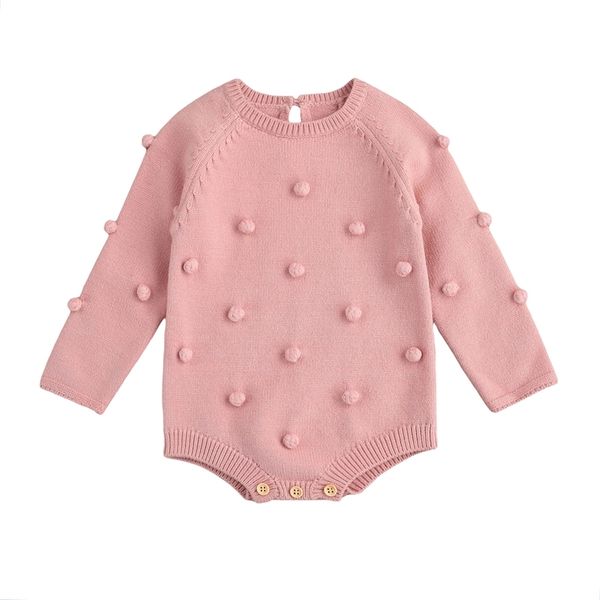 baby girls knitted short romper with ball decorations solid color long sleeve o-neck jumpsuit for spring fall 211011, Blue
baby girls knitted short romper with ball decorations solid color long sleeve o-neck jumpsuit for spring fall 211011, Blue