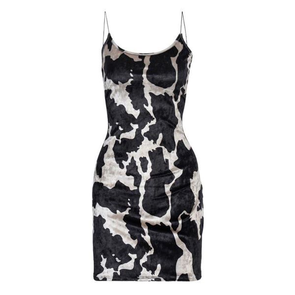 casual dresses women spaghetti strap milk cow print bodycon short dress camouflage velvet backless summer sleeveless party street clubw, Black;gray
casual dresses women spaghetti strap milk cow print bodycon short dress camouflage velvet backless summer sleeveless party street clubw, Black;gray