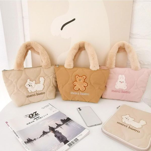 storage bags women girls embroidery plush handbag lady handle casual tote portable shopping purse hx5b
storage bags women girls embroidery plush handbag lady handle casual tote portable shopping purse hx5b