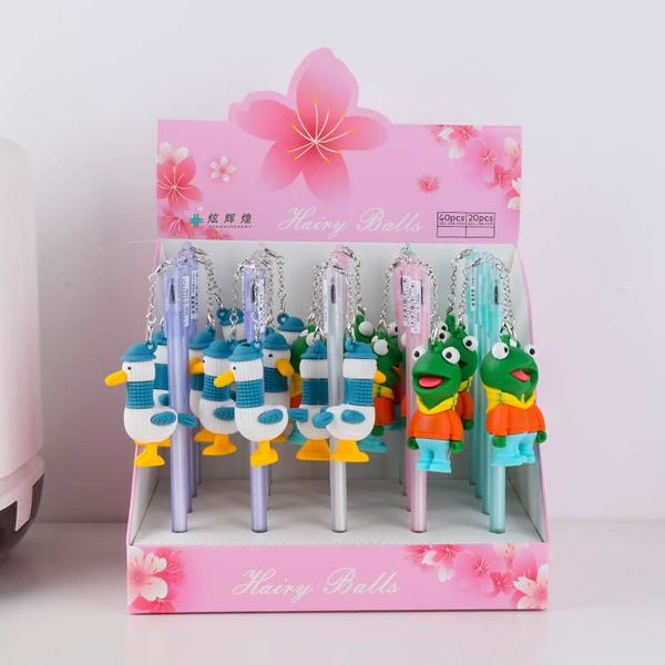 gel pens 20 pcs/lot cartoon frog duck pendant pen cute 0.5mm black ink signature promotional gift stationery school supplies
gel pens 20 pcs/lot cartoon frog duck pendant pen cute 0.5mm black ink signature promotional gift stationery school supplies
