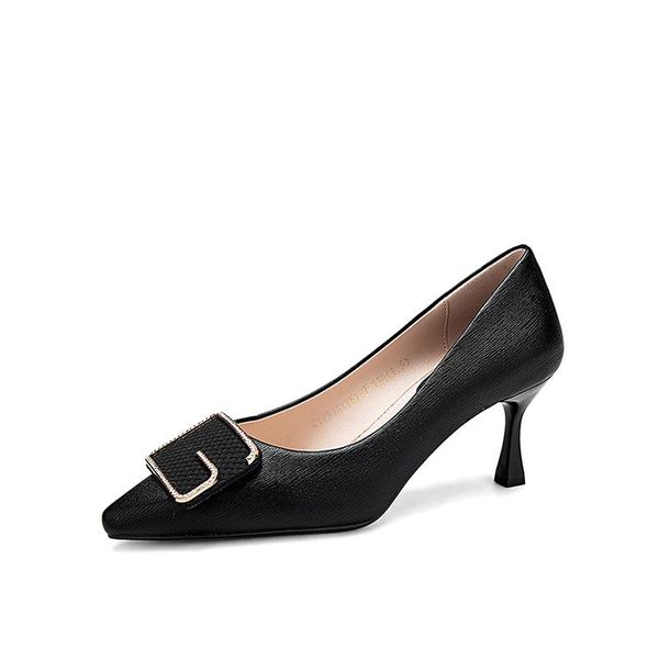 dress shoes women's high-quality -selling pointed-toe stiletto solid color with metal decoration, Black
dress shoes women's high-quality -selling pointed-toe stiletto solid color with metal decoration, Black