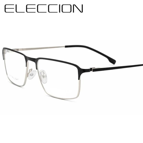 fashion sunglasses frames eleccion man's spectacles frame 2021 metal full rim myopia optical male prescription eyewear clear glasses, Black
fashion sunglasses frames eleccion man's spectacles frame 2021 metal full rim myopia optical male prescription eyewear clear glasses, Black