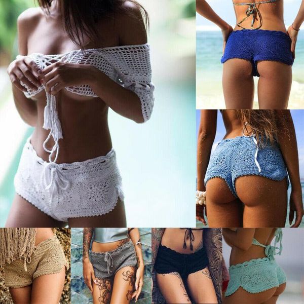 beachwear summer lady crocheting shorts knitted bohemian style fashionable beach swimming trunks bandage waist two-piece suits
beachwear summer lady crocheting shorts knitted bohemian style fashionable beach swimming trunks bandage waist two-piece suits