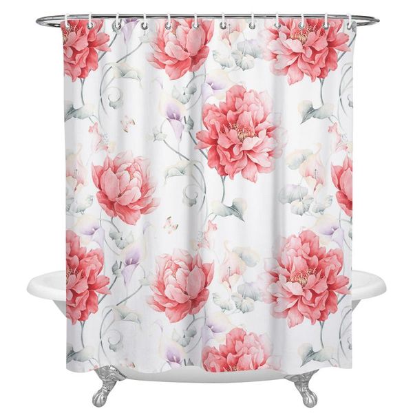 shower curtains pink watercolor flowers retro waterproof bathroom decor curtain bath home
shower curtains pink watercolor flowers retro waterproof bathroom decor curtain bath home