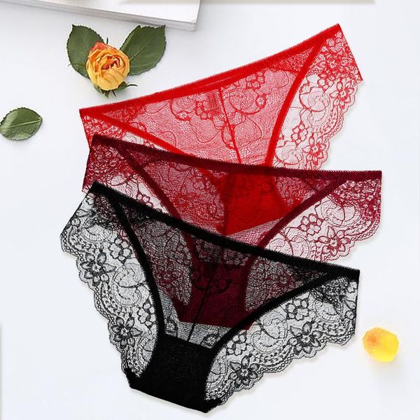 lace women's underwear low waist transparent ultra-thin briefs no trace perspective panties underpants fashing -xl, Black;pink
lace women's underwear low waist transparent ultra-thin briefs no trace perspective panties underpants fashing -xl, Black;pink