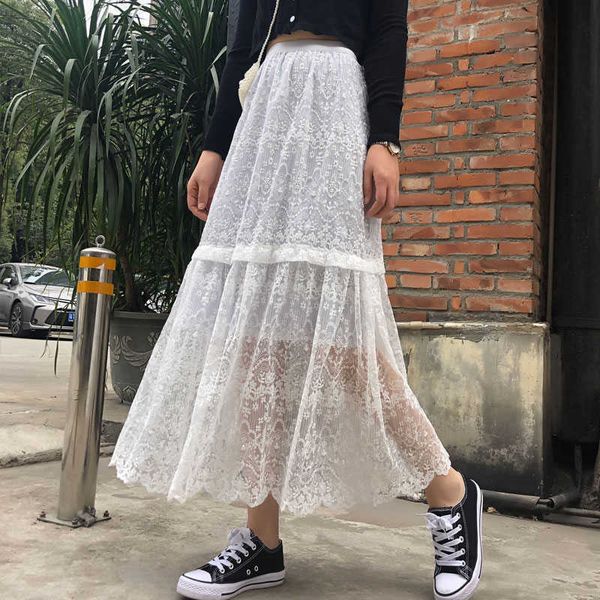 verhellen plus size high waist solid lace maxi skirt spring women hollow out elastic waist midi skirts womens faldas 210706, Black
verhellen plus size high waist solid lace maxi skirt spring women hollow out elastic waist midi skirts womens faldas 210706, Black