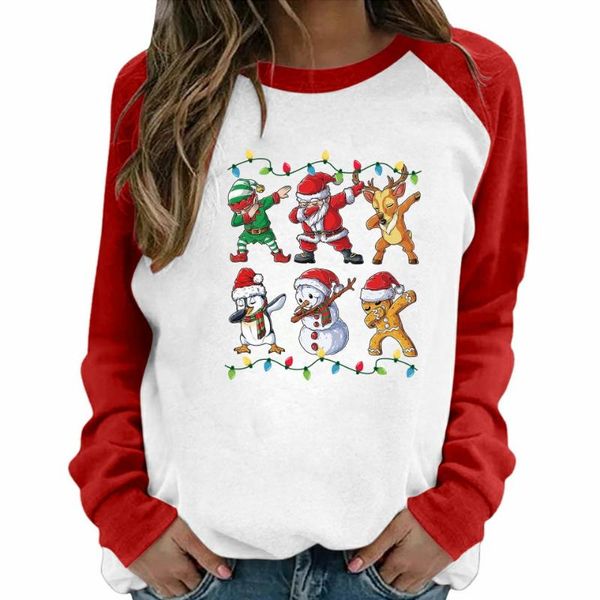 women's t-shirt christmas tree raglan long sleeve leopard print year's plaid tshirt funny printed harajuku holiday streetwear wome, White
women's t-shirt christmas tree raglan long sleeve leopard print year's plaid tshirt funny printed harajuku holiday streetwear wome, White