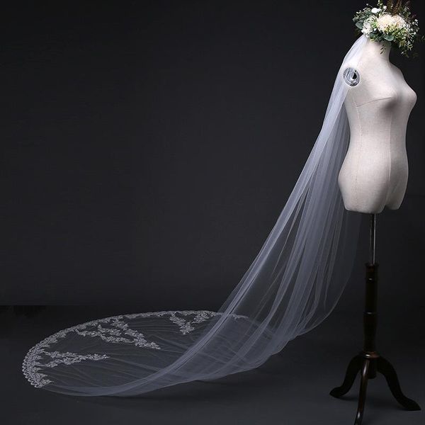 bridal veils 2021 2 meters one layer lace tulle long wedding veil white ivory 1 m with comb velos de novia, Black
bridal veils 2021 2 meters one layer lace tulle long wedding veil white ivory 1 m with comb velos de novia, Black