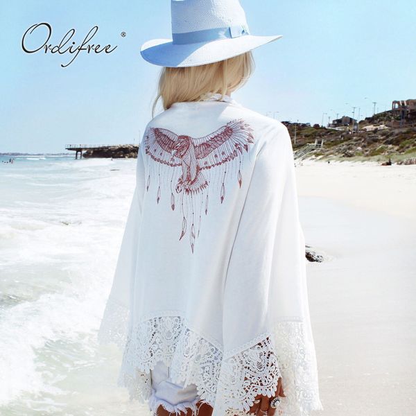 summer women beach cardigan long sleeve white lace blouse shirt 210415
summer women beach cardigan long sleeve white lace blouse shirt 210415