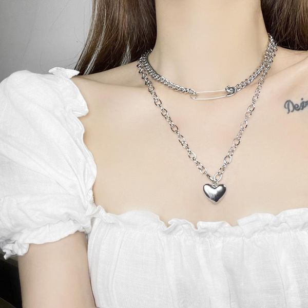 chains lovoacc punk hip hop silver color love heart pendant necklace for women chunky curb chain paperclip chokers necklaces jewelry
chains lovoacc punk hip hop silver color love heart pendant necklace for women chunky curb chain paperclip chokers necklaces jewelry