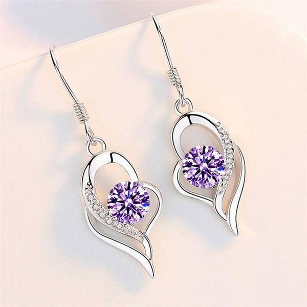 dangle & chandelier female cute pink purple crystal zircon drop earrings for women wedding jewelry vintage silver color long hook
dangle & chandelier female cute pink purple crystal zircon drop earrings for women wedding jewelry vintage silver color long hook