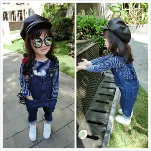 fashion girls clothing toddler casual overalls denim cotton rompers infant apparel pockets long trousers, Blue
fashion girls clothing toddler casual overalls denim cotton rompers infant apparel pockets long trousers, Blue