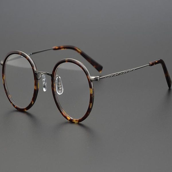 fashion sunglasses frames round frame handmade pure titanium eyeglasses women retro full rim optical eyewear prescription vintage myopia gla, Black
fashion sunglasses frames round frame handmade pure titanium eyeglasses women retro full rim optical eyewear prescription vintage myopia gla, Black