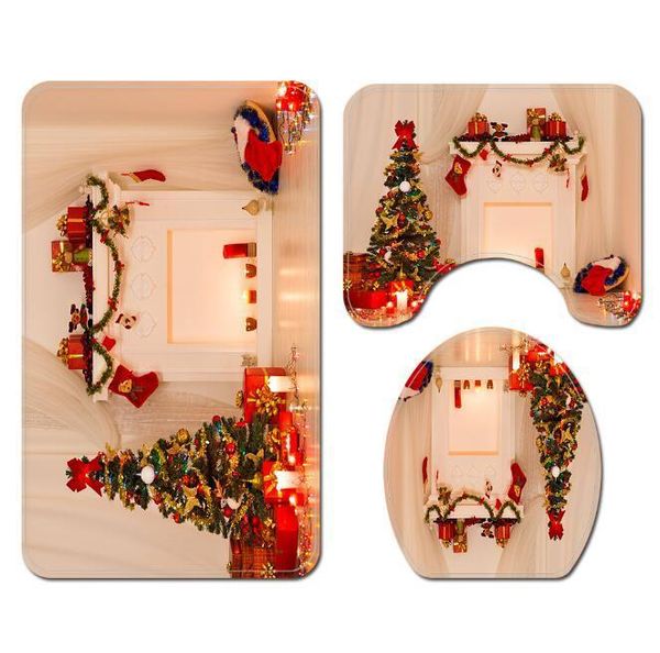 bath accessory set 3pcs/set flannel christmas tree print decorative carpet 45*75cm bathroom floor pad
bath accessory set 3pcs/set flannel christmas tree print decorative carpet 45*75cm bathroom floor pad