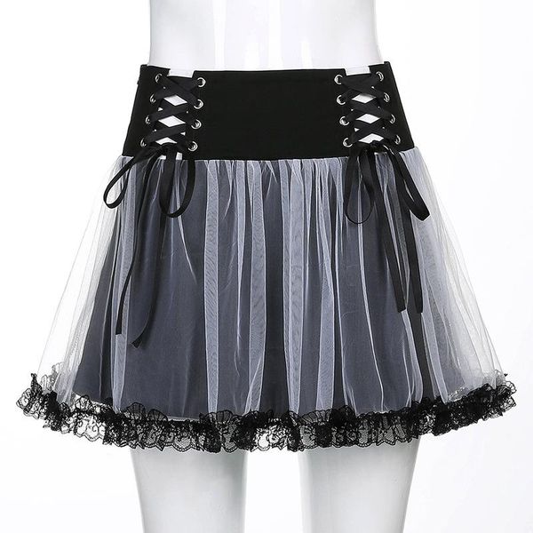 mall gothic mesh a-line mini skirts e-girl punk lace up patchwork women high waist skirt alternative clothing emo, Black
mall gothic mesh a-line mini skirts e-girl punk lace up patchwork women high waist skirt alternative clothing emo, Black