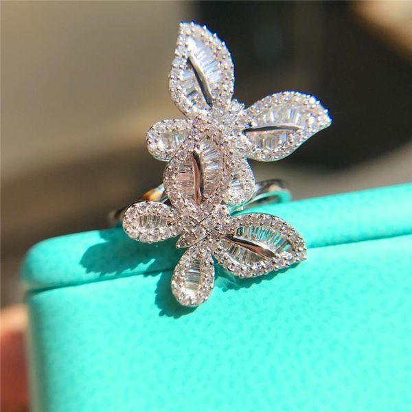 cluster rings luxury female double butterfly finger ring fashion zircon wedding for women elegant bride engagement, Golden;silver
cluster rings luxury female double butterfly finger ring fashion zircon wedding for women elegant bride engagement, Golden;silver