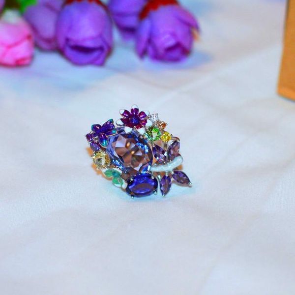 cluster rings luxury female big oval dragonfly flower ring silver color purple blue engagement vintage wedding for women, Golden;silver
cluster rings luxury female big oval dragonfly flower ring silver color purple blue engagement vintage wedding for women, Golden;silver