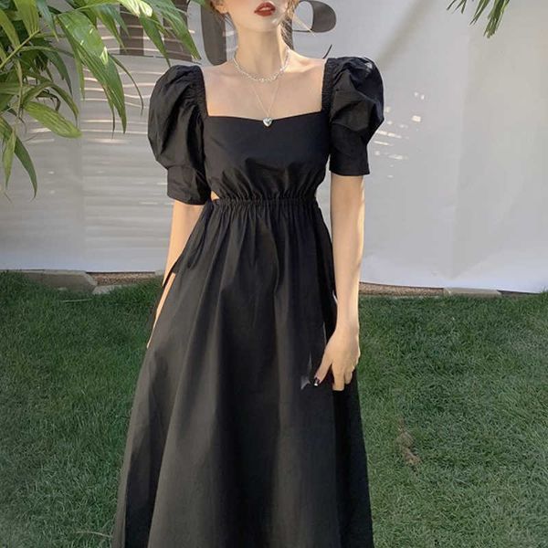 casual dresses french vintage women sleeve korean gothic bandage midi black female evening party chic fij7, Black;gray
casual dresses french vintage women sleeve korean gothic bandage midi black female evening party chic fij7, Black;gray