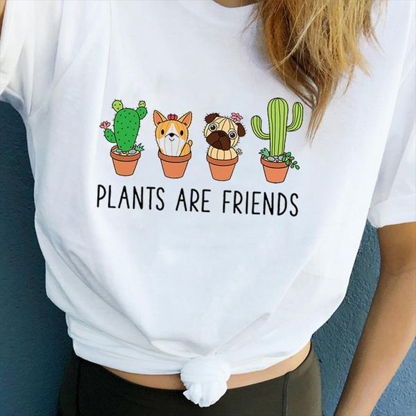 and women clothes print flower men t shirts sweet summer plants dog cartoon cactus printed casual woman tee female, White;black
and women clothes print flower men t shirts sweet summer plants dog cartoon cactus printed casual woman tee female, White;black