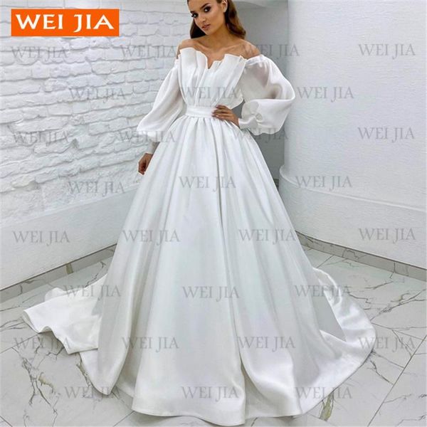 other wedding dresses stylish white pleats ruching 2021 off shoulder zipper robe de mariee vestido novia ivory bridal mariage
other wedding dresses stylish white pleats ruching 2021 off shoulder zipper robe de mariee vestido novia ivory bridal mariage