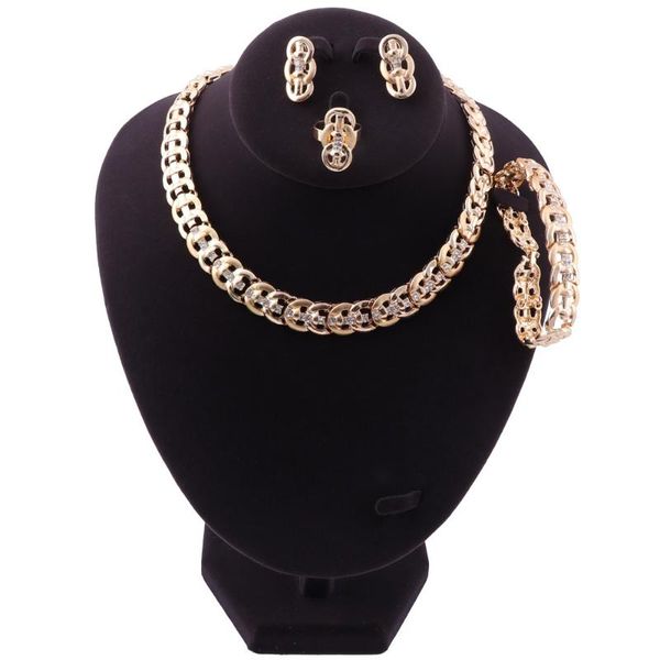 earrings & necklace bridal dubai gold color jewelry sets bracelet ring crystal african wedding party set, Silver
earrings & necklace bridal dubai gold color jewelry sets bracelet ring crystal african wedding party set, Silver