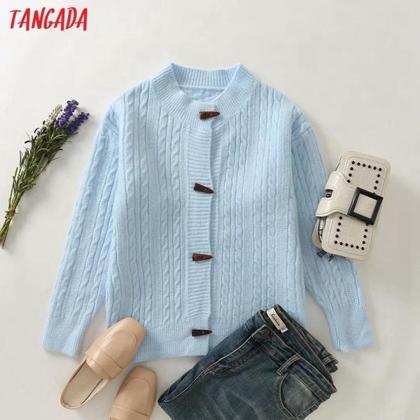 women's knits & tees tangada women elegant twist cardigan buttons vintage jumper 2021 oversized knitted 2j64, White
women's knits & tees tangada women elegant twist cardigan buttons vintage jumper 2021 oversized knitted 2j64, White