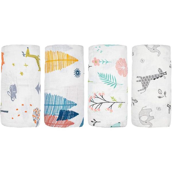 pack baby muslin swaddle blankets, soft wrap for boys and girls, foxes/elk/elephants 43 x 47 inches blankets & swaddling
pack baby muslin swaddle blankets, soft wrap for boys and girls, foxes/elk/elephants 43 x 47 inches blankets & swaddling
