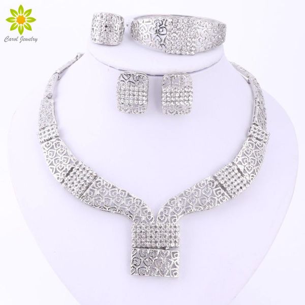 earrings & necklace fine african beads jewelry sets for women crystal statement choker bracelet ring set silver plated accessories
earrings & necklace fine african beads jewelry sets for women crystal statement choker bracelet ring set silver plated accessories