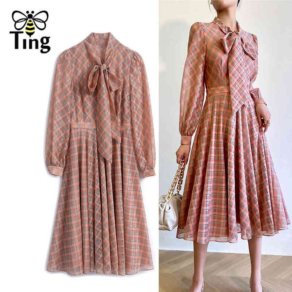 designer chic elegant bowknot collar plaid a line dress retro lady office work button up casual vestidos plus size 210513, Black;gray
designer chic elegant bowknot collar plaid a line dress retro lady office work button up casual vestidos plus size 210513, Black;gray