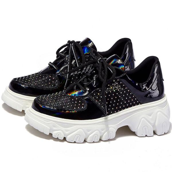 dress shoes women lace up genuine leather chunky high heels platform party pumps female round toe summer fashion sneakers casual, Black
dress shoes women lace up genuine leather chunky high heels platform party pumps female round toe summer fashion sneakers casual, Black