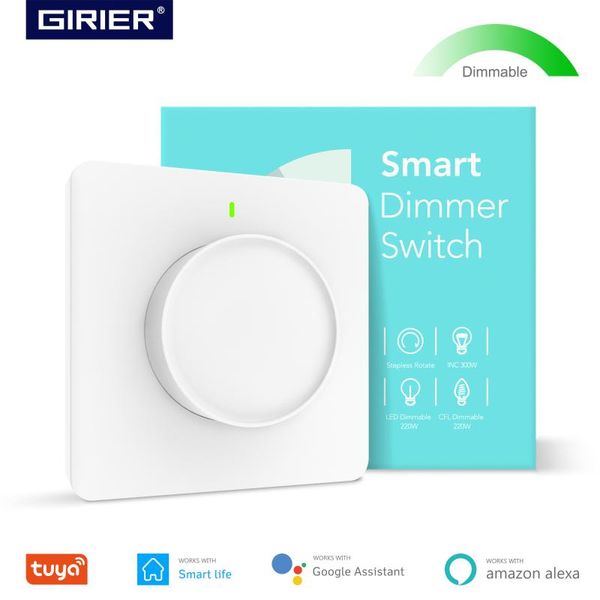 smart home control wifi light dimmer switch, dimmable rotary wall switch eu 100-240v, works with alexa google assistant, no hub required
smart home control wifi light dimmer switch, dimmable rotary wall switch eu 100-240v, works with alexa google assistant, no hub required