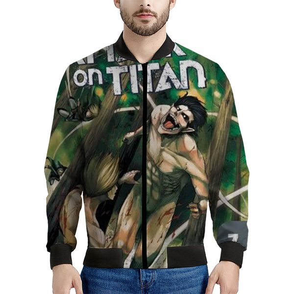 attack on giant hericium pattern men s baseball jacket high-quality comfortable fashionable travel sports party commute, Black;brown
attack on giant hericium pattern men s baseball jacket high-quality comfortable fashionable travel sports party commute, Black;brown
