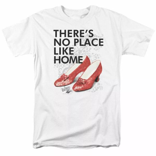 the wizard of oz no place like home t shirt licensed movie retro classic white, White;black
the wizard of oz no place like home t shirt licensed movie retro classic white, White;black