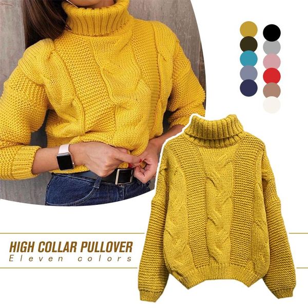 women's sweaters women turtleneck autumn winter pull jumpers european casual twist warm knitted female oversized sweater, White;black
women's sweaters women turtleneck autumn winter pull jumpers european casual twist warm knitted female oversized sweater, White;black