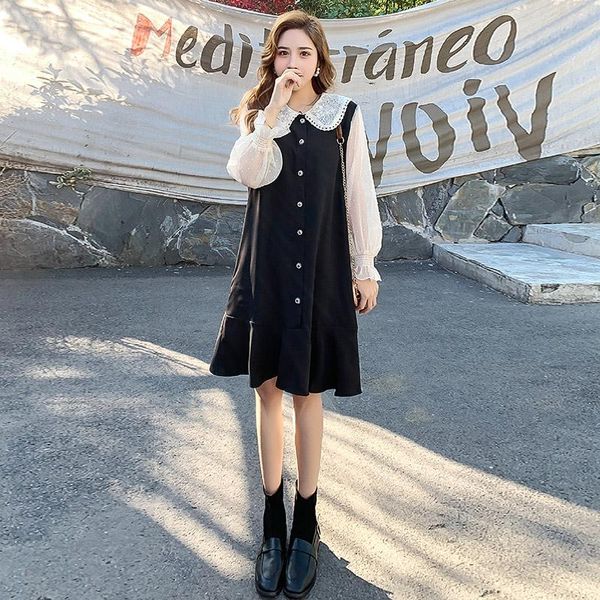 casual dresses large autumn fat mm sweet baby collar dress retro long sleeve royal sister light familiar style princess, Black;gray
casual dresses large autumn fat mm sweet baby collar dress retro long sleeve royal sister light familiar style princess, Black;gray