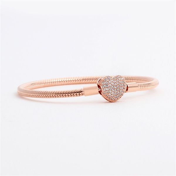 luxury fashion 18k rose gold cz diamond heart bracelets original box for pandora 925 silver smooth snake chain bracelet 55 m2, Golden;silver
luxury fashion 18k rose gold cz diamond heart bracelets original box for pandora 925 silver smooth snake chain bracelet 55 m2, Golden;silver