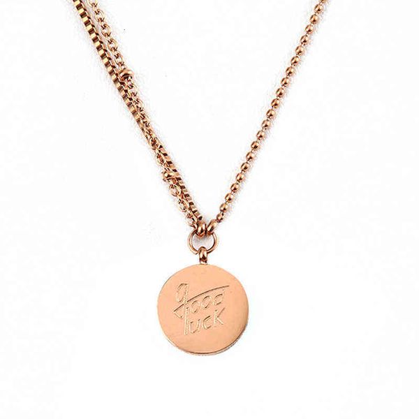 engraved couple necklace titanium steel simple circular nameplate jewelry gift, Silver
engraved couple necklace titanium steel simple circular nameplate jewelry gift, Silver