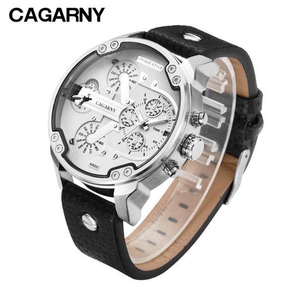 wristwatches cagarny 6820 classic men's wrist watches man quartz watch for waterproof dual times sports zegarek meski, Slivery;brown
wristwatches cagarny 6820 classic men's wrist watches man quartz watch for waterproof dual times sports zegarek meski, Slivery;brown