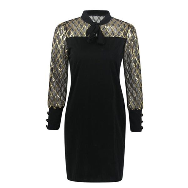 dress ladies temperament in long sleeve straight fall 2021 sequins gauze seams skirt ladies'dress streetwear, Black;gray
dress ladies temperament in long sleeve straight fall 2021 sequins gauze seams skirt ladies'dress streetwear, Black;gray