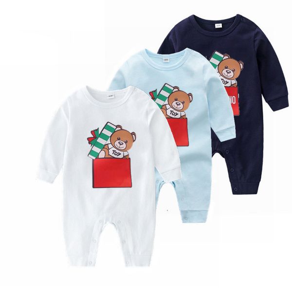 newborn baby rompers cotton bear printed jumpsuit one-piece long sleeve onesies jumpsuits toddle infant kids designer clothes, Blue
newborn baby rompers cotton bear printed jumpsuit one-piece long sleeve onesies jumpsuits toddle infant kids designer clothes, Blue