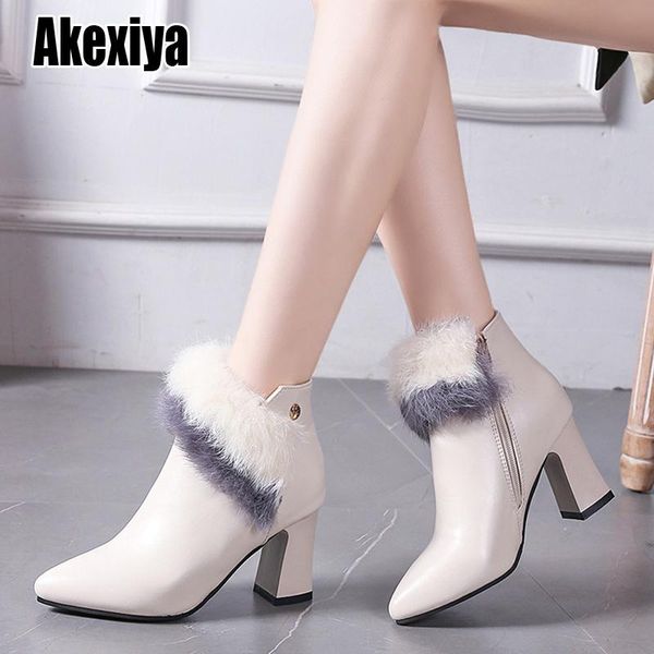 boots 2021 women fur winter warm pointed ankle decoration zipper comfortable female shoes z700, Black
boots 2021 women fur winter warm pointed ankle decoration zipper comfortable female shoes z700, Black