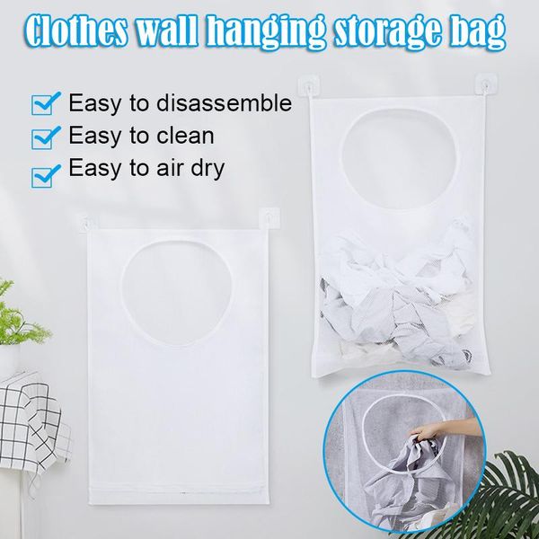 storage bags large capacity mesh clothes container wall hanging dirty basket laundry hamper household with zipper han
storage bags large capacity mesh clothes container wall hanging dirty basket laundry hamper household with zipper han