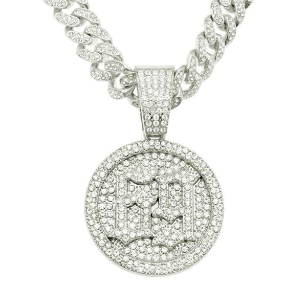 pendant necklaces 6ix9ine 69 saw necklace pave cubic zircon iced out hip hop charms jewelry with 13mm crystal cuban chain, Silver
pendant necklaces 6ix9ine 69 saw necklace pave cubic zircon iced out hip hop charms jewelry with 13mm crystal cuban chain, Silver