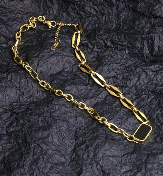 chokers 2021 black square titanium steel thick chain clavicle net red versatile wind necklace female, Golden;silver
chokers 2021 black square titanium steel thick chain clavicle net red versatile wind necklace female, Golden;silver