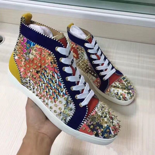 2021 mutil high studded spikes casual flats red bottom luxury shoes for men and women party comfortable sneakers famous brand size 35-47, Black
2021 mutil high studded spikes casual flats red bottom luxury shoes for men and women party comfortable sneakers famous brand size 35-47, Black
