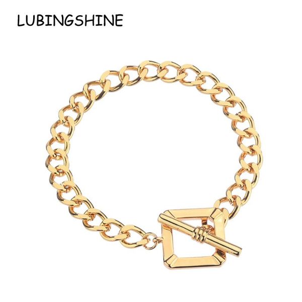 charm bracelets punk metal chain for women girls gold color geometry bolt bangle wristband simple hip hop rock jewelry, Golden;silver
charm bracelets punk metal chain for women girls gold color geometry bolt bangle wristband simple hip hop rock jewelry, Golden;silver
