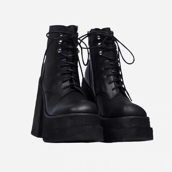 black fashion round toe zipper lacing ladies boots spring winter shoes leather ankle womens platform heel
black fashion round toe zipper lacing ladies boots spring winter shoes leather ankle womens platform heel
